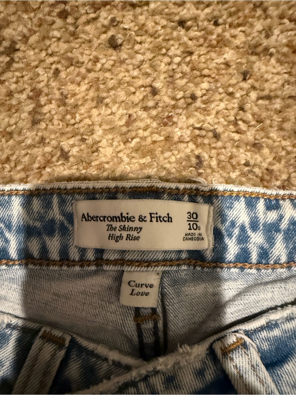 Abercrombie & Fitch Light Blue The Skinny High Rise Jeans - Picture 4 of 4